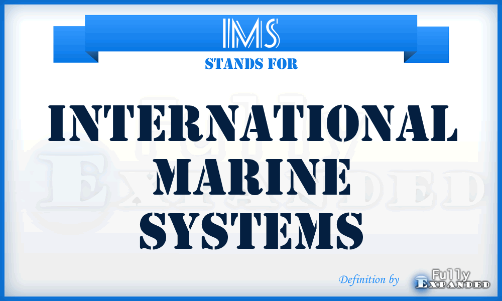 IMS - International Marine Systems