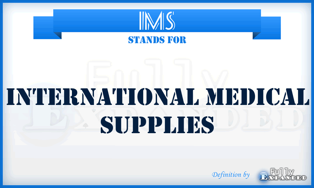 IMS - International Medical Supplies