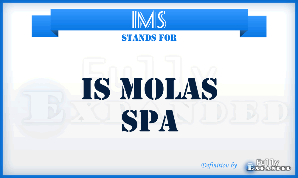 IMS - Is Molas Spa