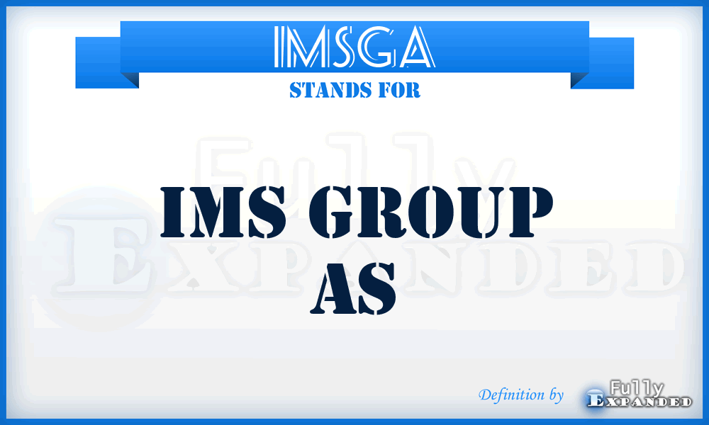 IMSGA - IMS Group As