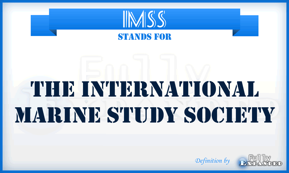 IMSS - The International Marine Study Society