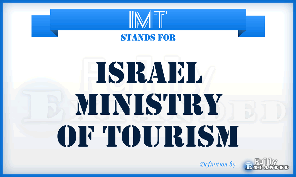 IMT - Israel Ministry of Tourism