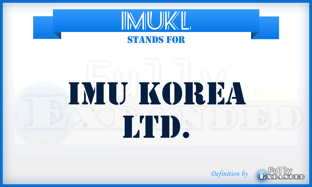 IMUKL - IMU Korea Ltd.