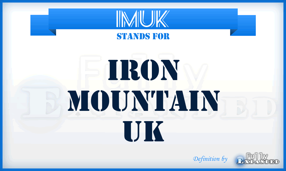 IMUK - Iron Mountain UK