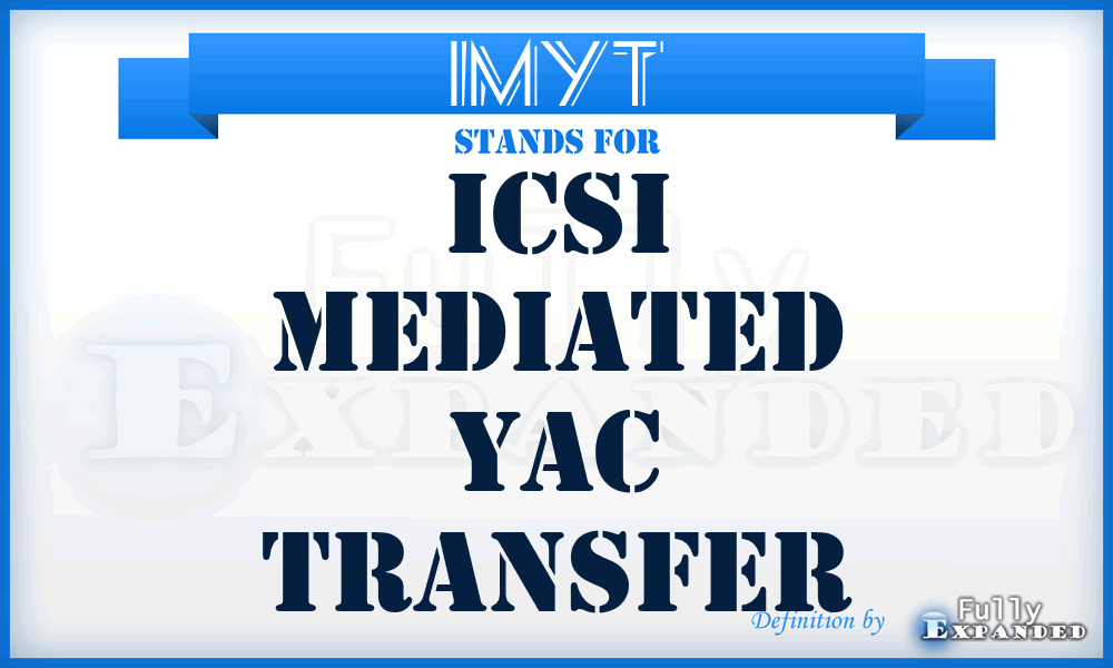 IMYT - ICSI mediated YAC transfer