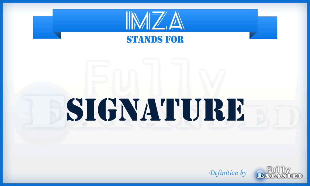 IMZA - Signature