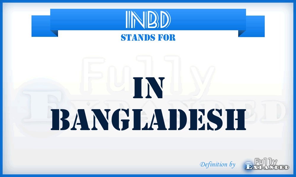 INBD - in Bangladesh