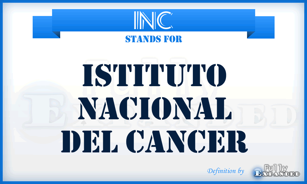 INC - Istituto Nacional del Cancer