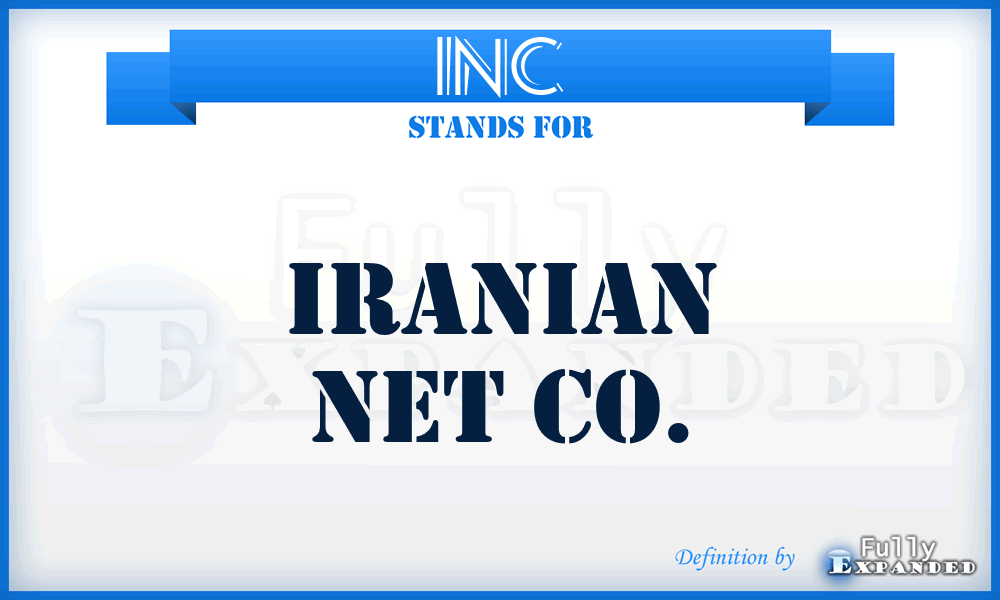 INC - Iranian Net Co.