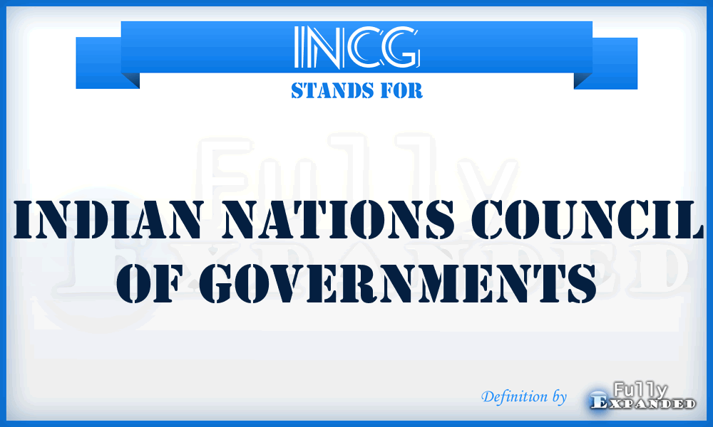 INCG - Indian Nations Council of Governments