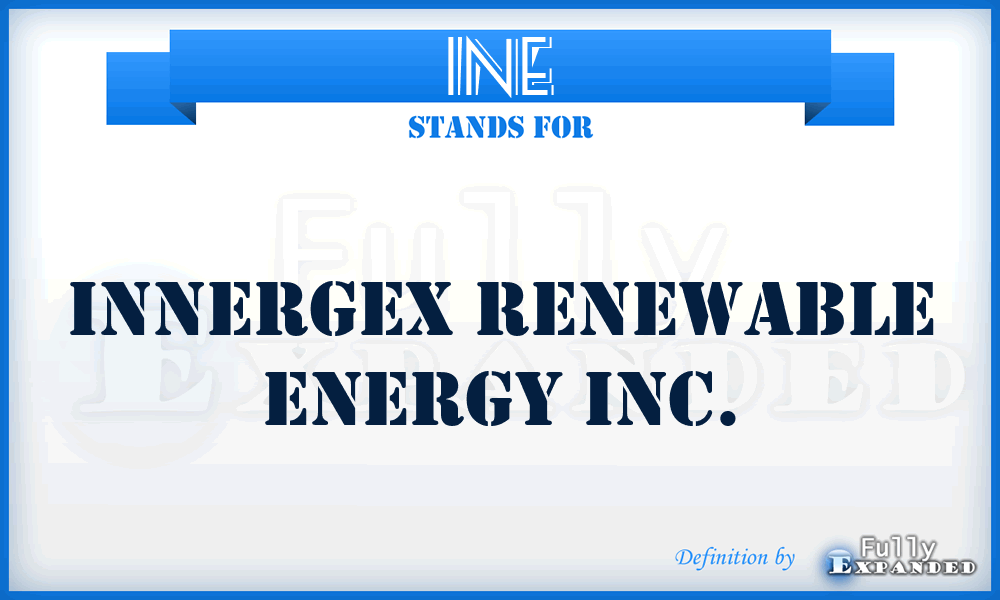 INE - Innergex Renewable Energy Inc.
