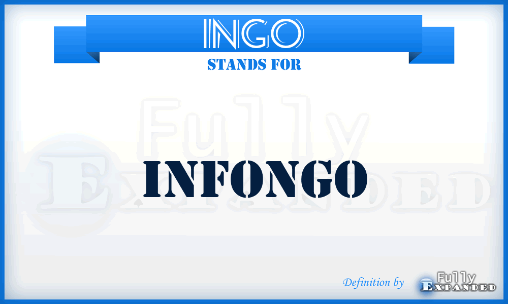INGO - InfoNGO