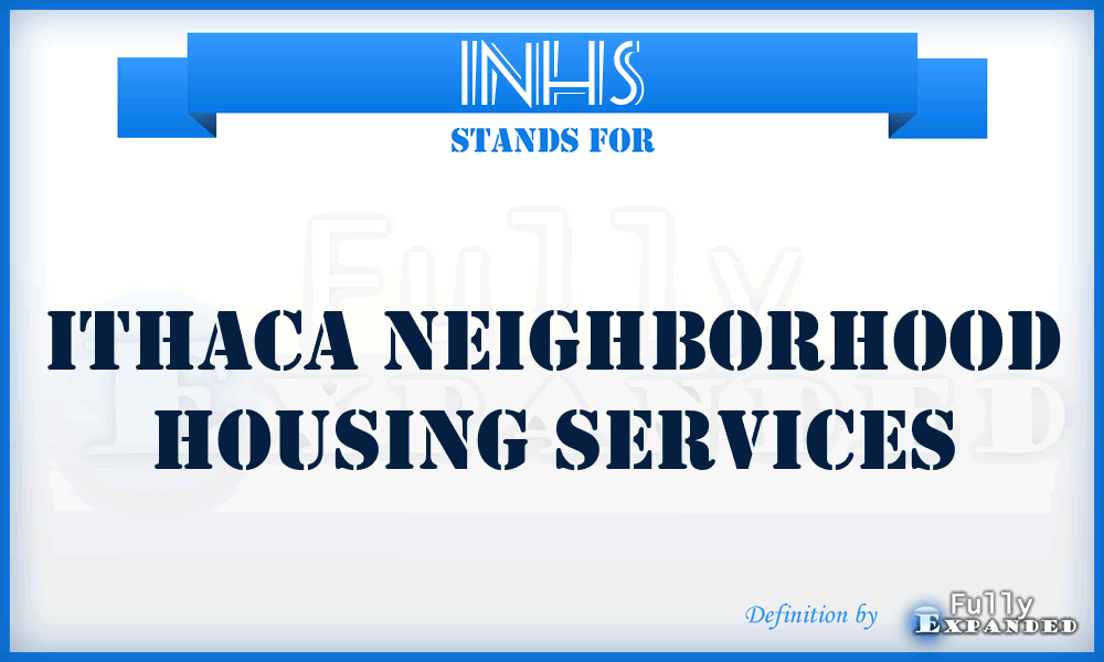 INHS - Ithaca Neighborhood Housing Services