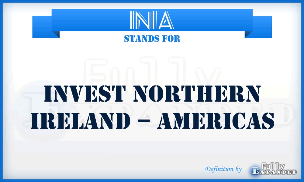 INIA - Invest Northern Ireland – Americas