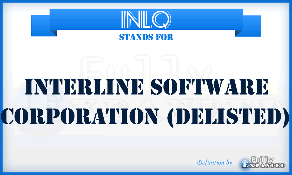 INLQ - Interline Software Corporation (delisted)