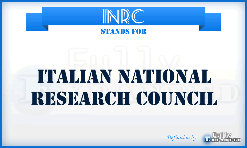 INRC - Italian National Research Council