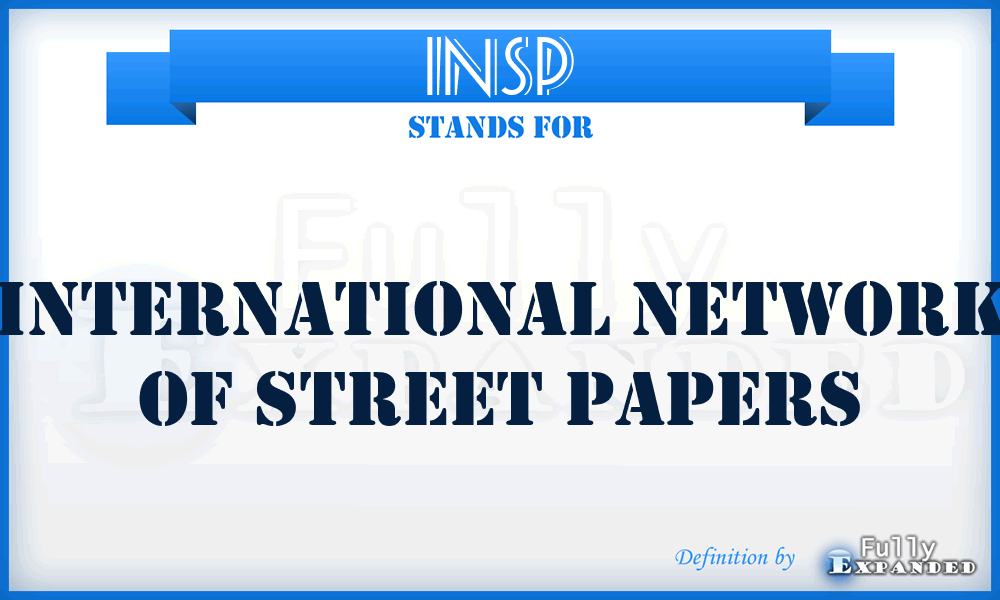 INSP - International Network of Street Papers