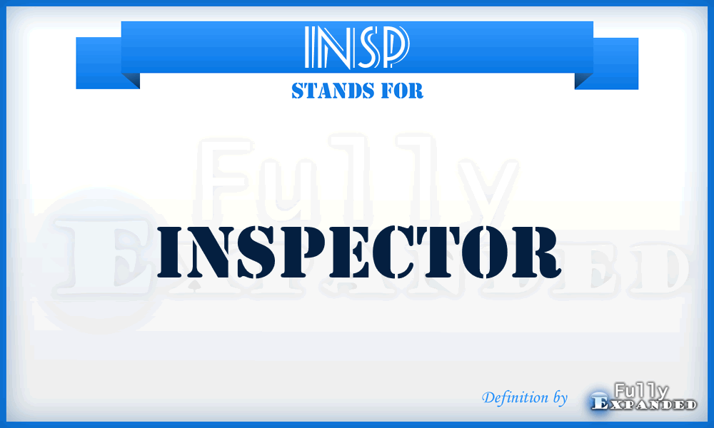 INSP - Inspector