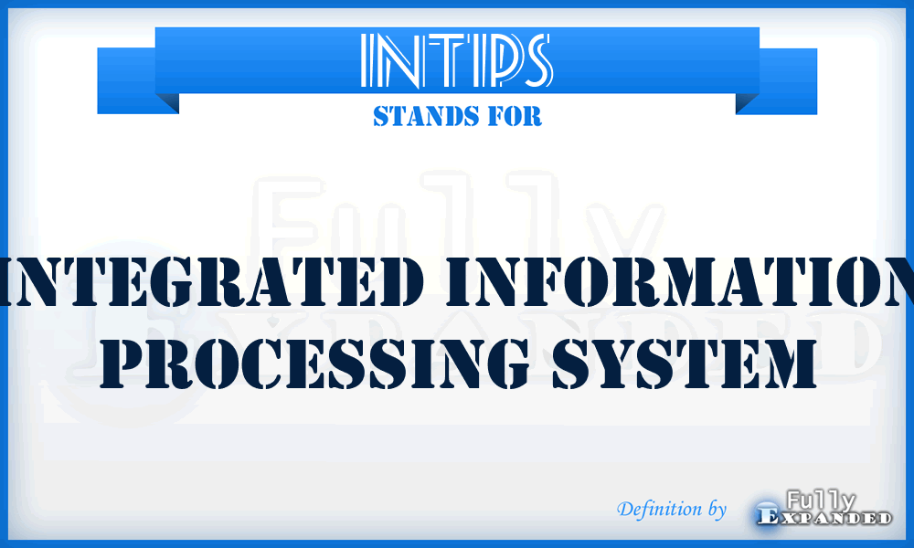 INTIPS - integrated information processing system