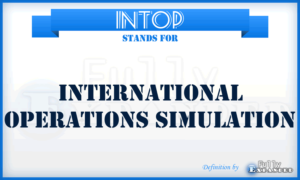 INTOP - international operations simulation