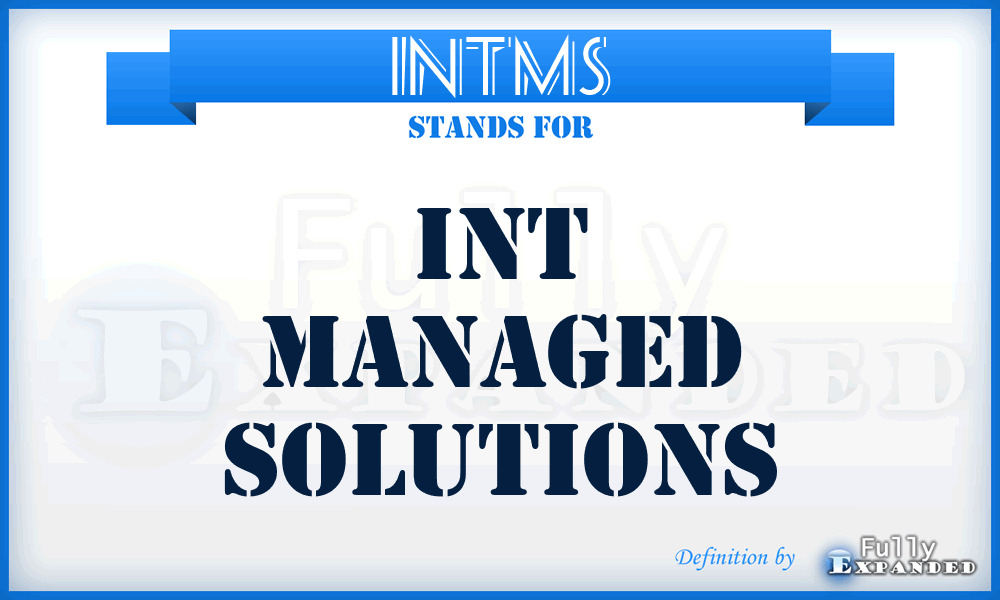 INTMS - INT Managed Solutions