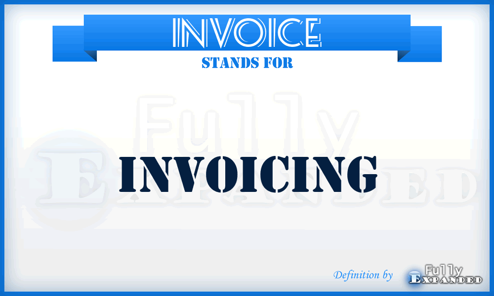 INVOICE - Invoicing