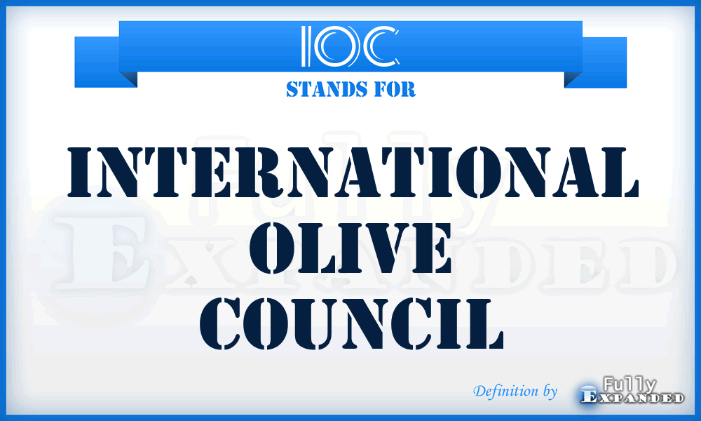 IOC - International Olive Council