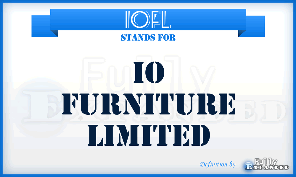 IOFL - IO Furniture Limited