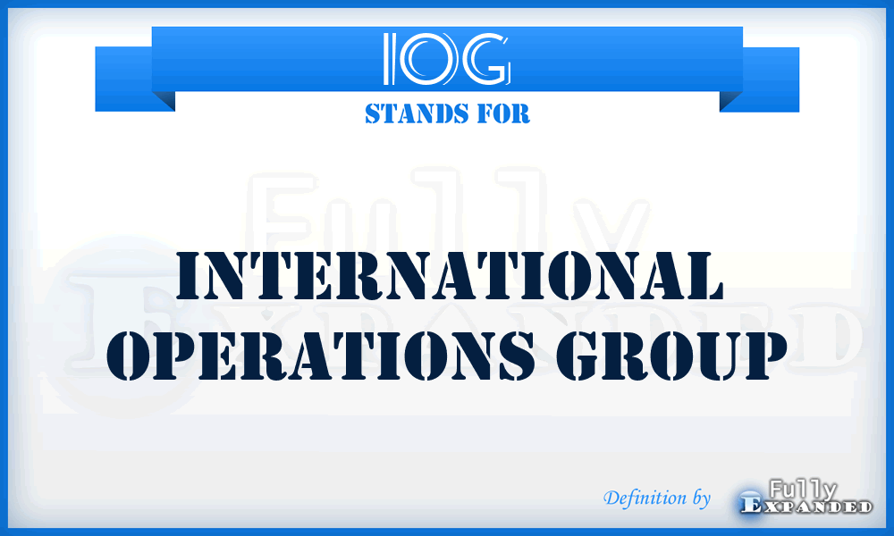 IOG - International Operations Group