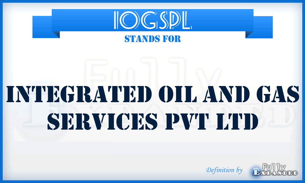 IOGSPL - Integrated Oil and Gas Services Pvt Ltd