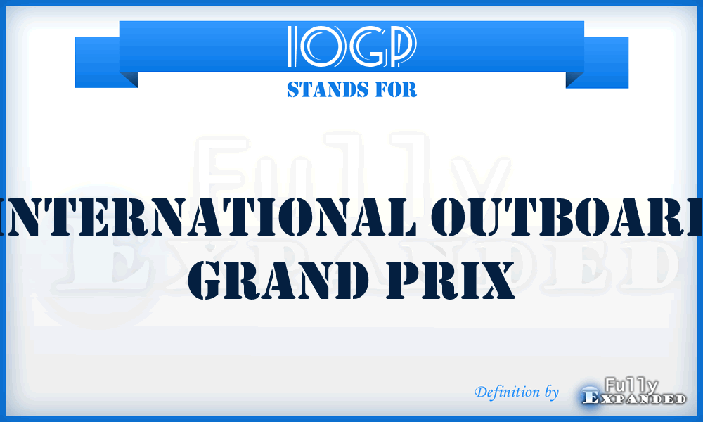 IOGP - International Outboard Grand Prix