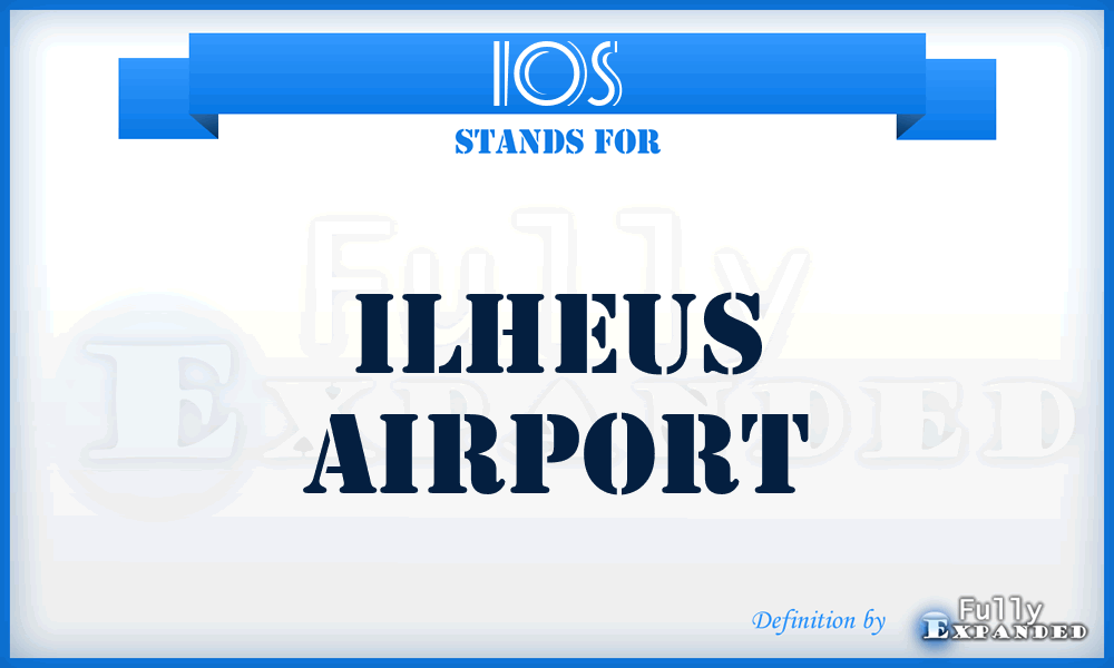 IOS - Ilheus airport