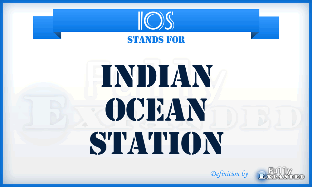 IOS - Indian Ocean Station