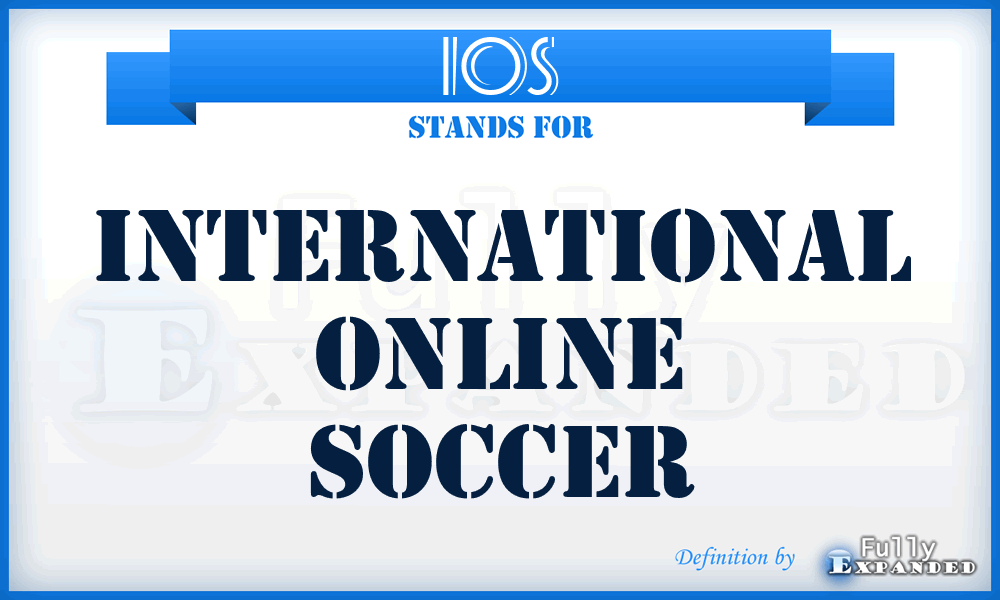 IOS - International Online Soccer
