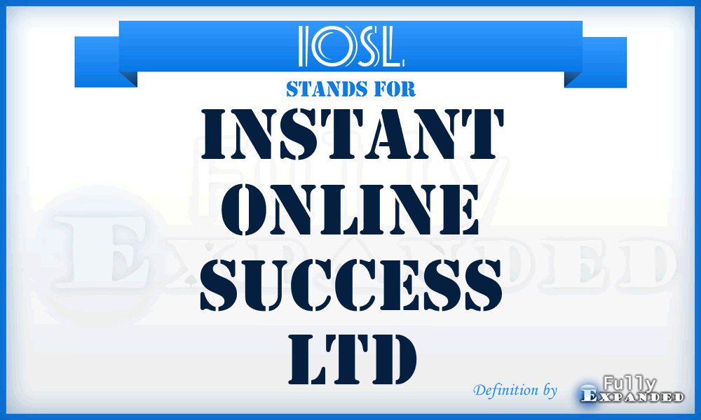 IOSL - Instant Online Success Ltd