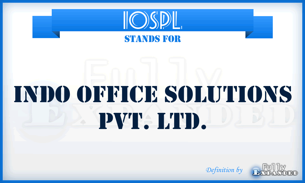 IOSPL - Indo Office Solutions Pvt. Ltd.
