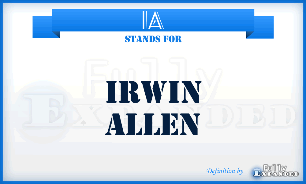 IA - Irwin Allen