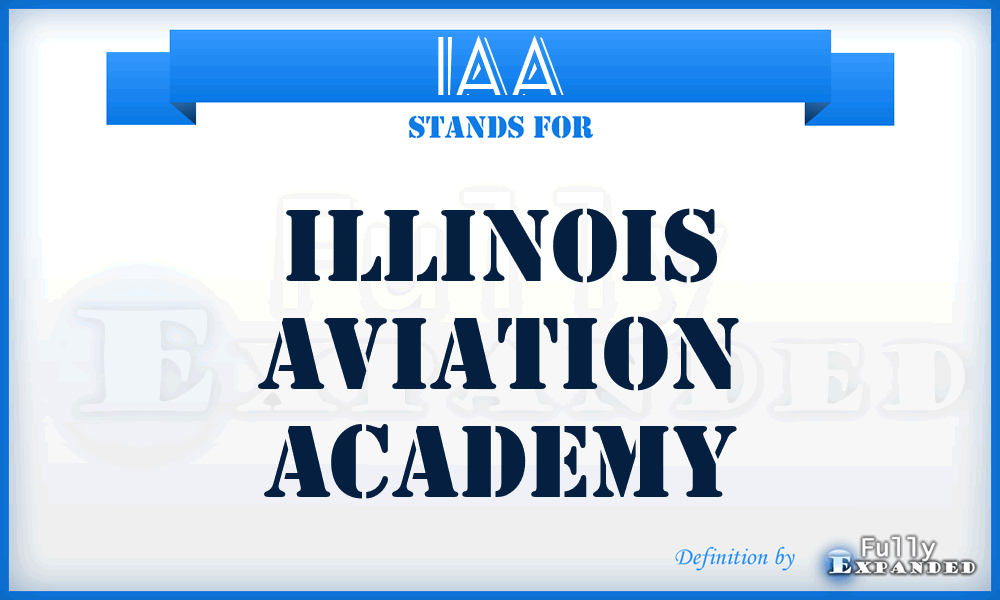 IAA - Illinois Aviation Academy