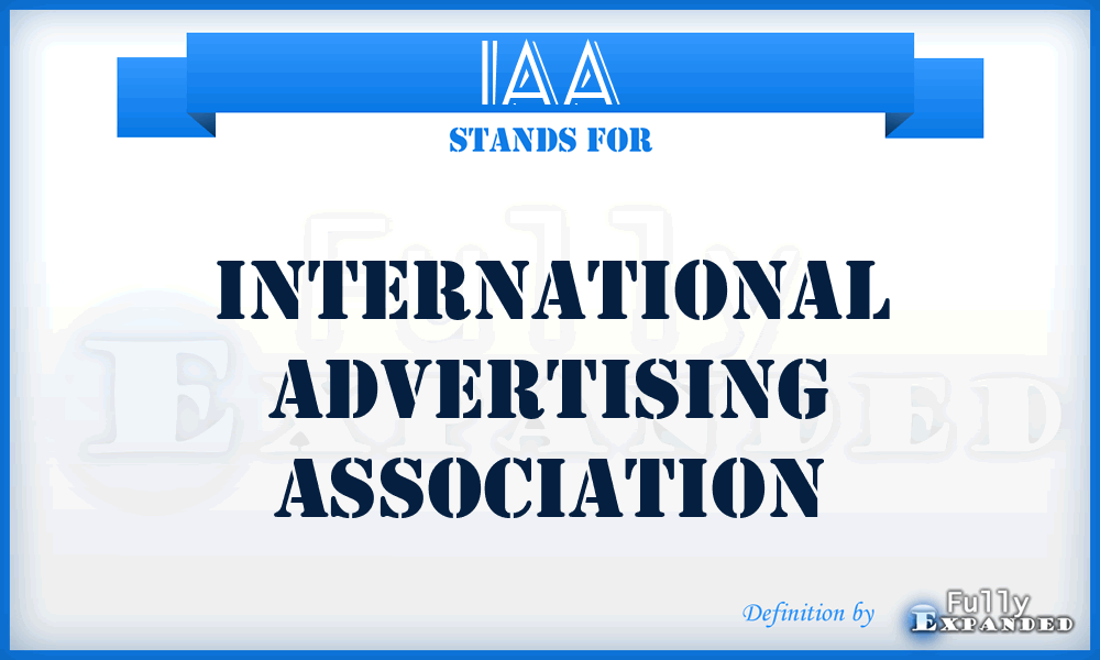 IAA - International Advertising Association