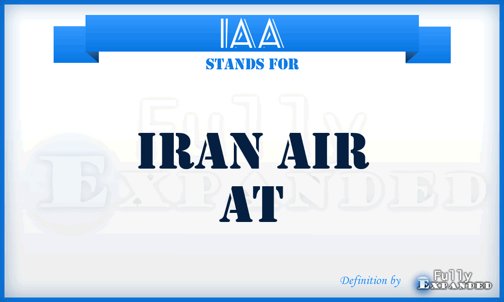 IAA - Iran Air At