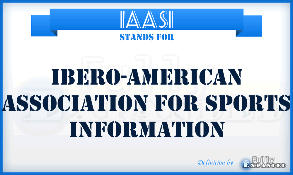 IAASI - Ibero-American Association for Sports Information