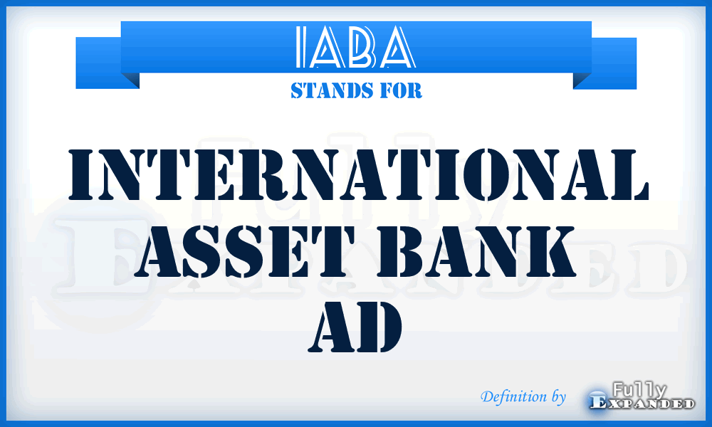 IABA - International Asset Bank Ad