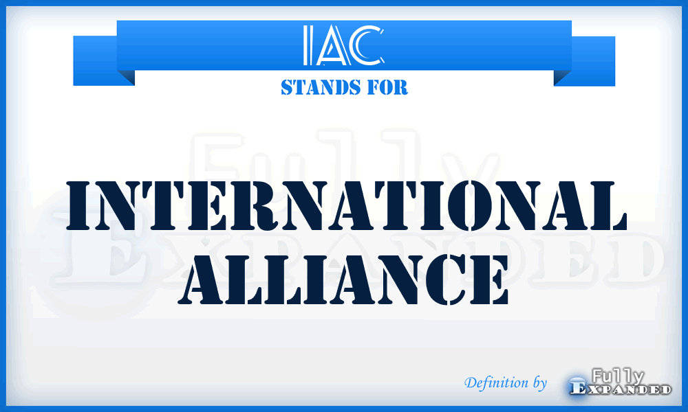 IAC - International Alliance