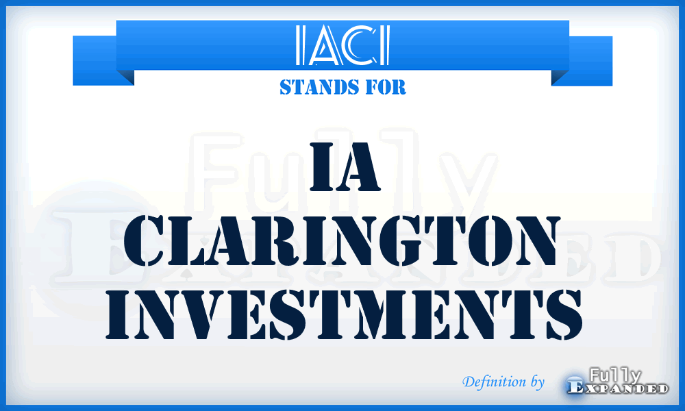 IACI - IA Clarington Investments