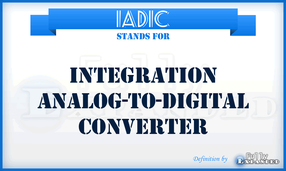 IADIC - integration analog-to-digital converter