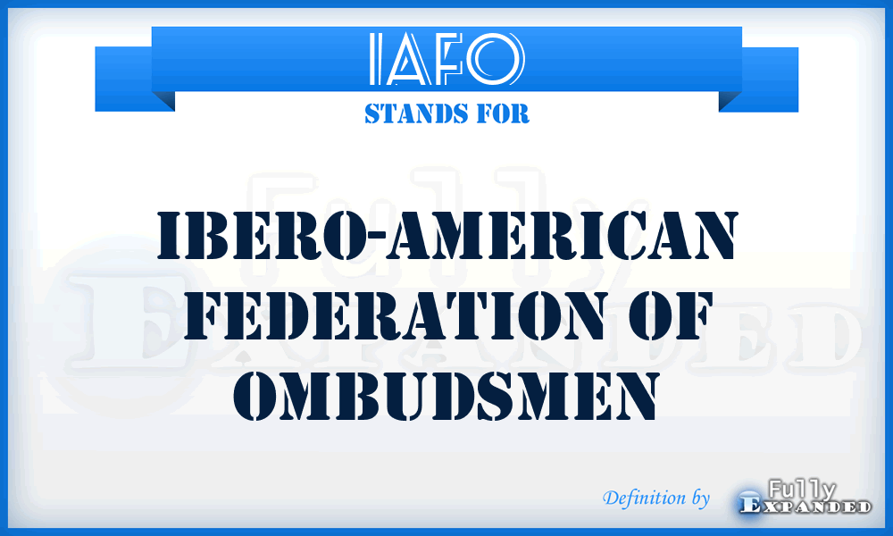 IAFO - Ibero-American Federation of Ombudsmen