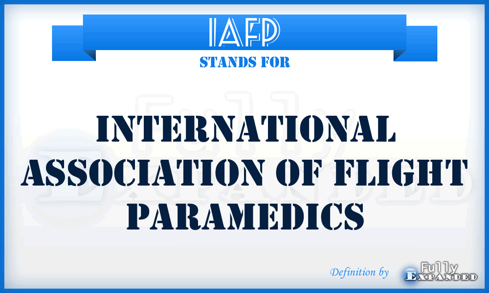 IAFP - International Association of Flight Paramedics