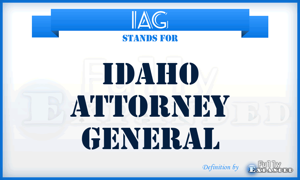 IAG - Idaho Attorney General