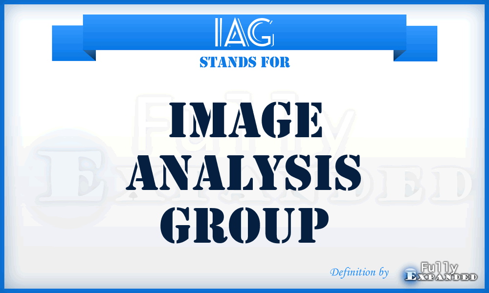 IAG - Image Analysis Group