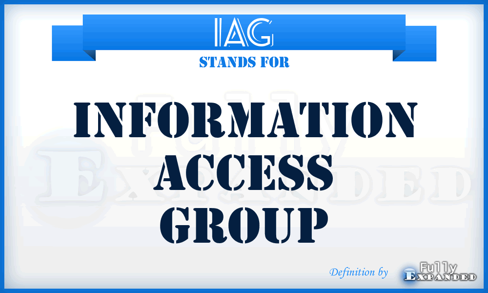 IAG - Information Access Group